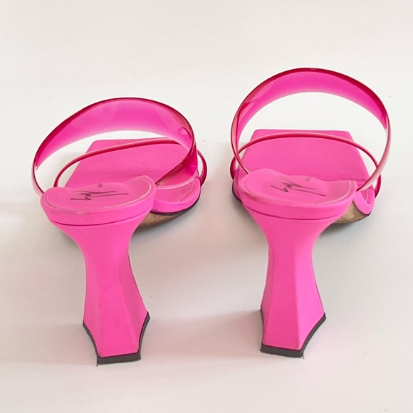 Giuseppe Zanotti Pink Flaminia Plexi Double-Strap Sandals IT36|US6 $695 - Picture 10 of 16